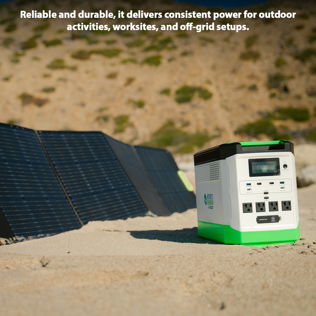 Nature's Generator Lithium Solar Generator Bundle