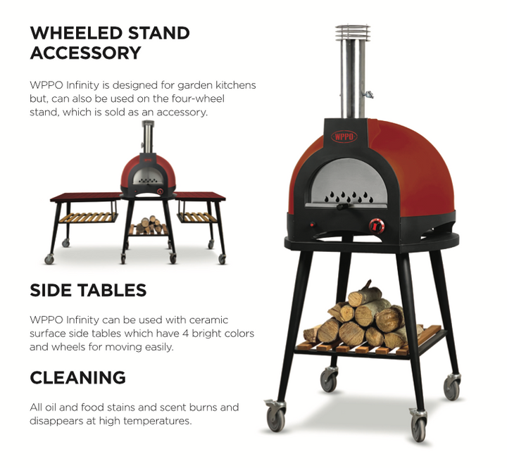 Infinity 50 Wood / Gas Hybrid - 2 Pizza Oven.