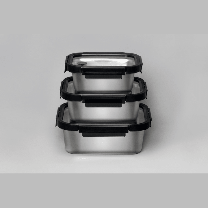 Multicolor Microwave Safe Stainless Steel Set