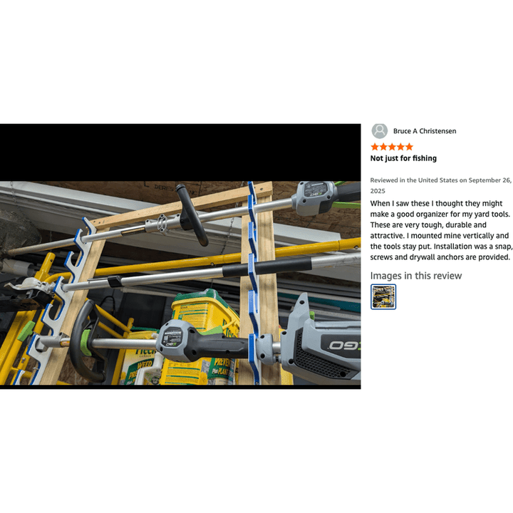 TRAPSKI Premium Fishing Rod/Pole Holder Rack Organizers | Wall or Ceiling or Boat Mounted Fishing Rod Rack | Durable Marine Grade HDPE Plastic | Stackable Storage