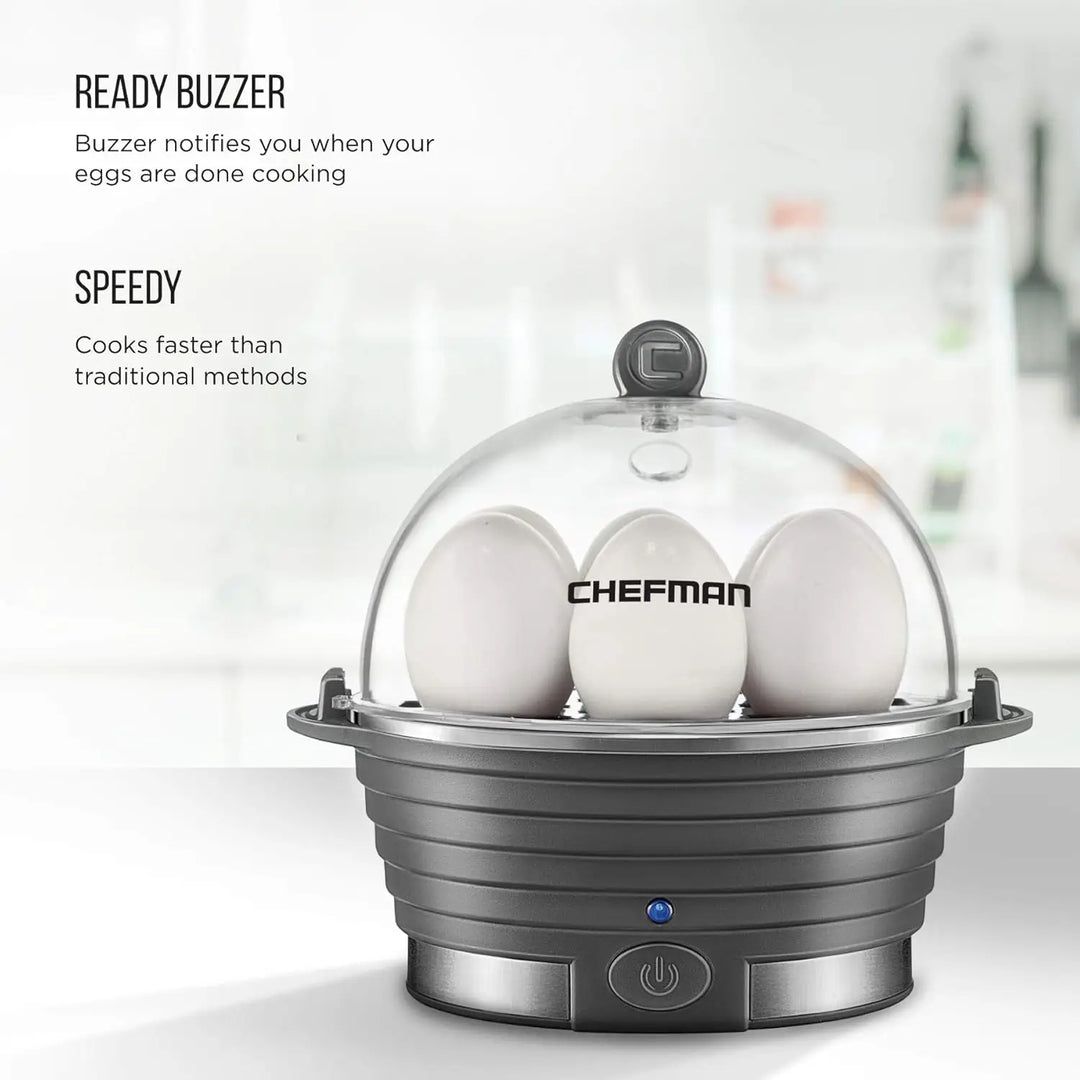 6-Egg Electric Cooker for Perfect Boiling and Steaming