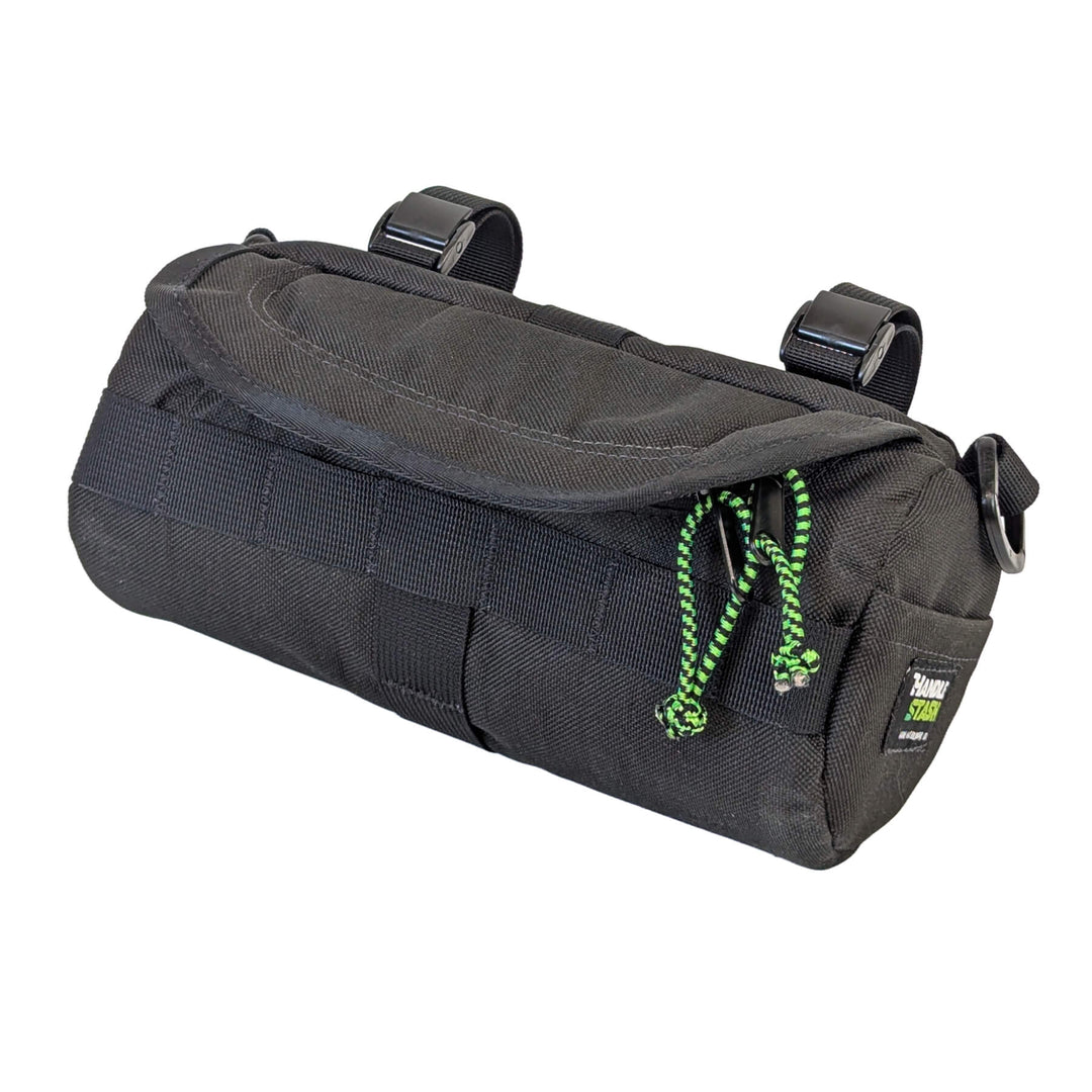Handlebar Bag - Black & Green Burrito