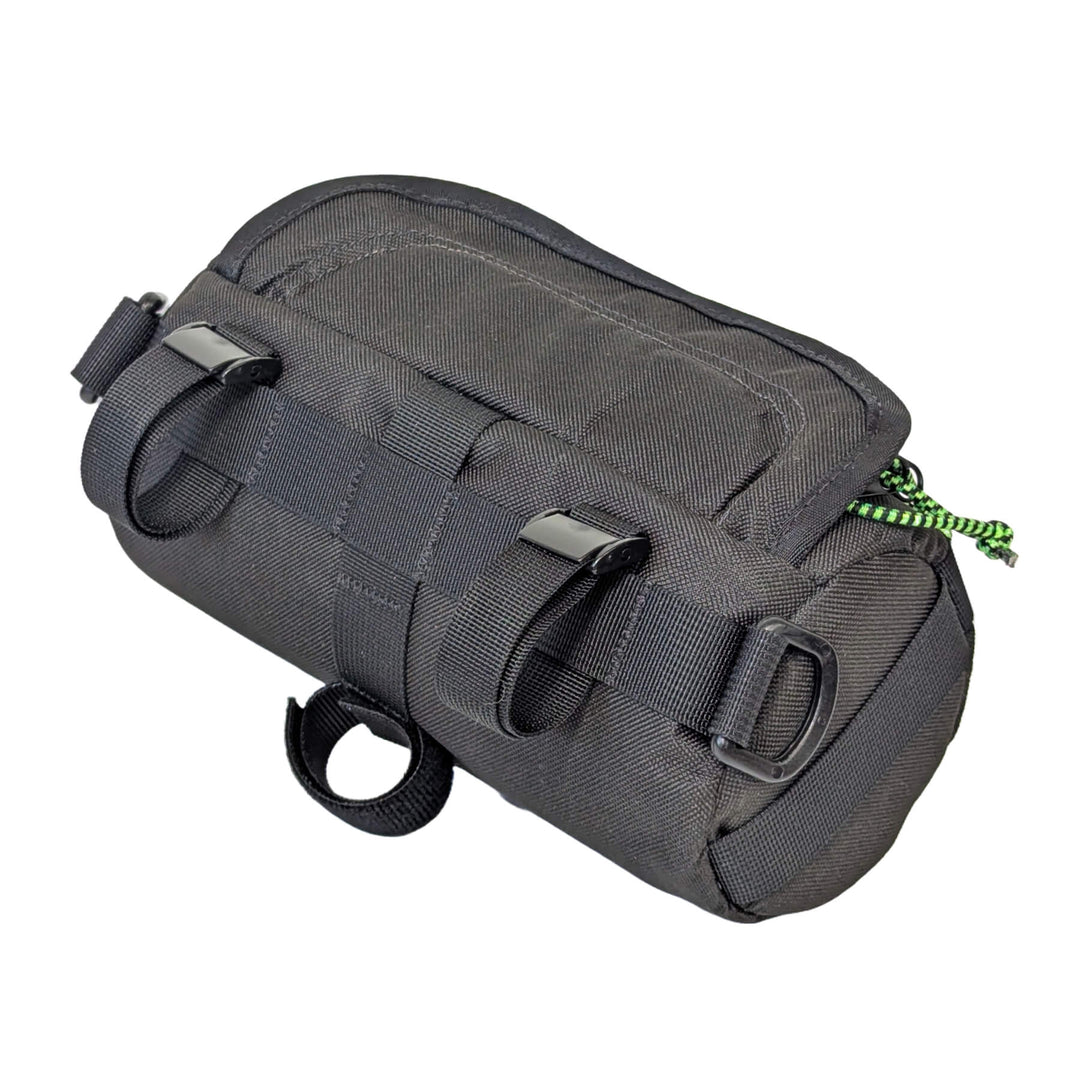 Handlebar Bag - Black & Green Burrito