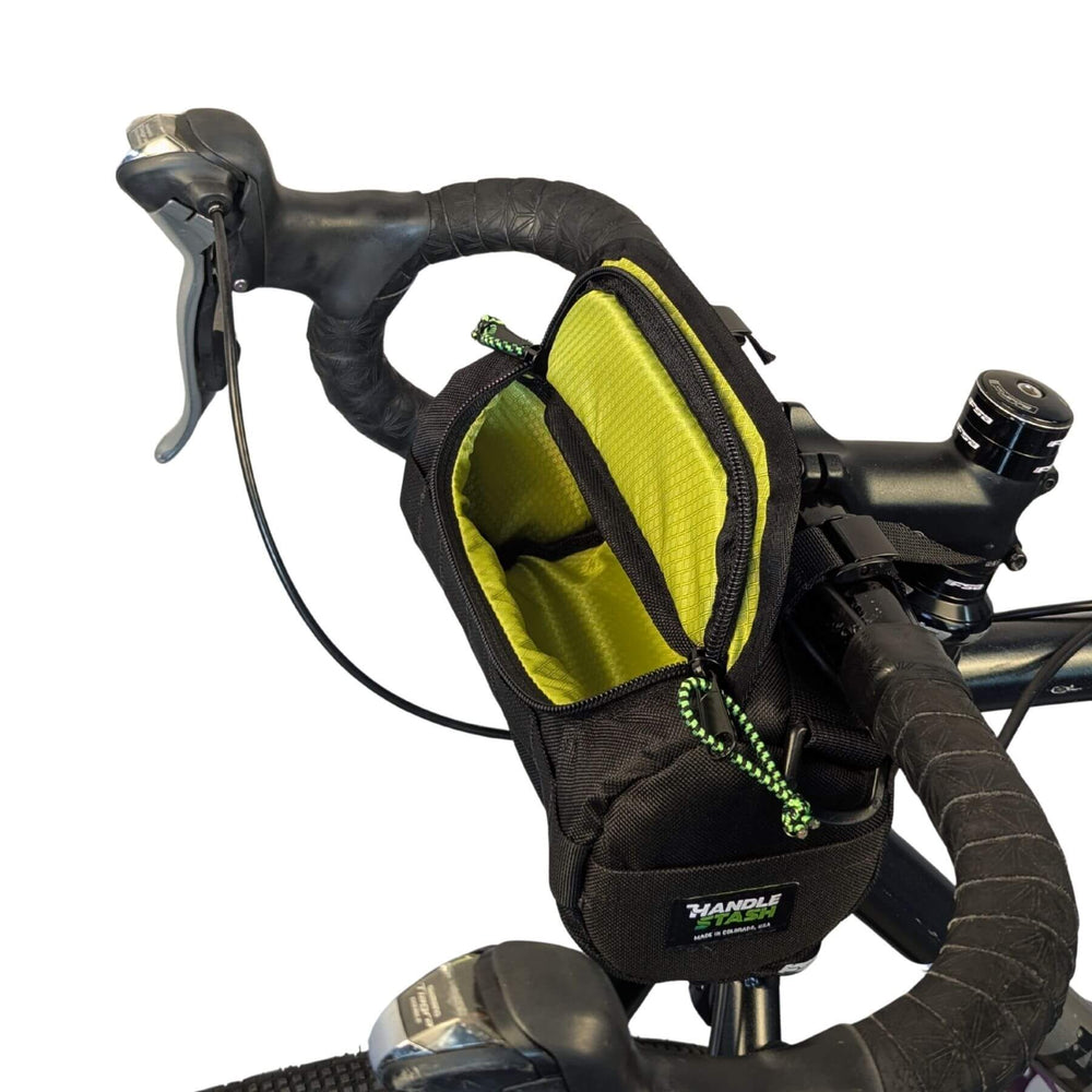 Handlebar Bag - Black & Green Burrito
