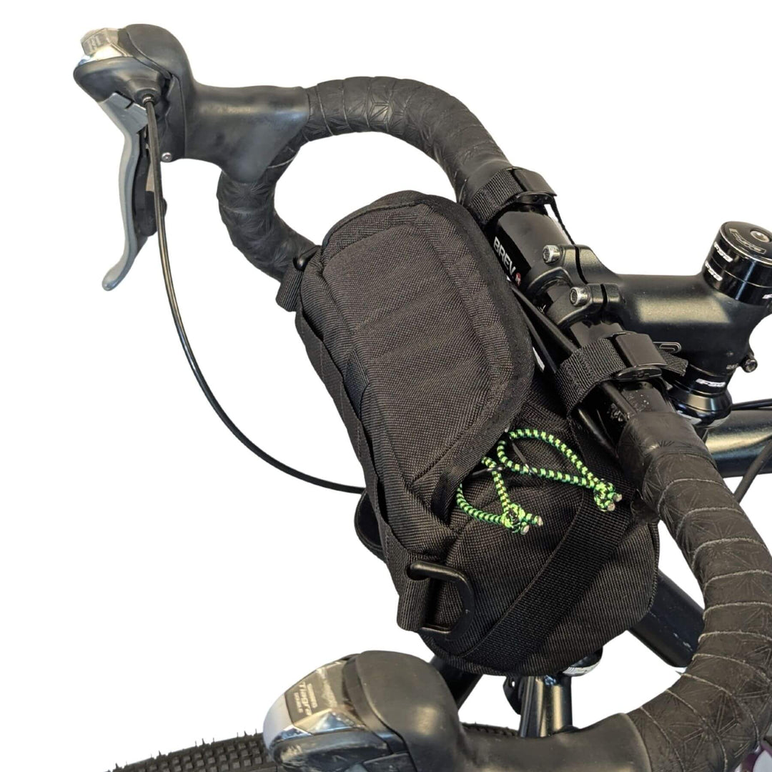 Handlebar Bag - Black & Green Burrito