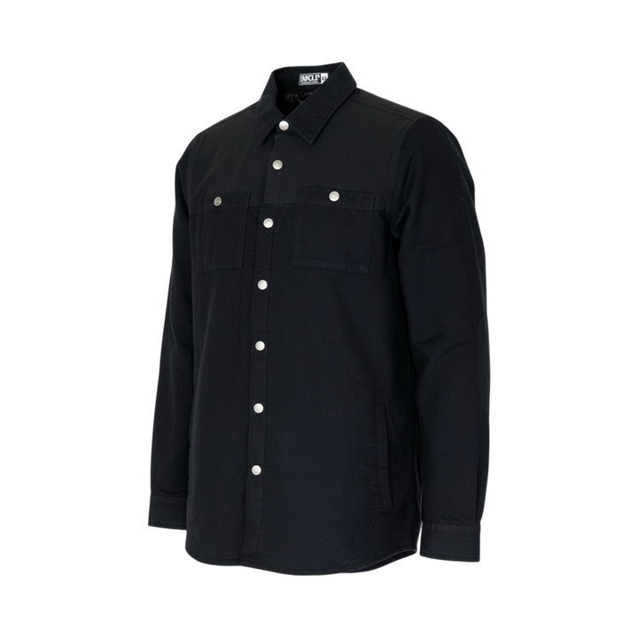 Handup Quilted Shacket - Black on Black