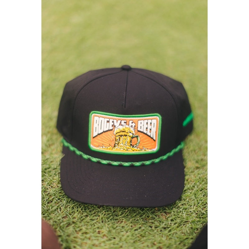 Shank it Golf Bogeys and Beer Patch Rope Golf Hat