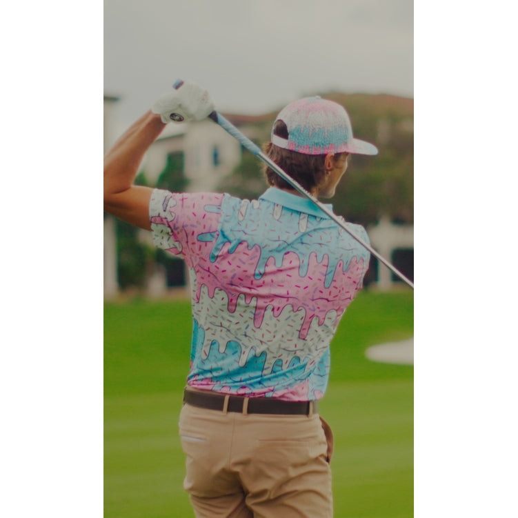 Shank it Golf Ice Cream Drip Polo