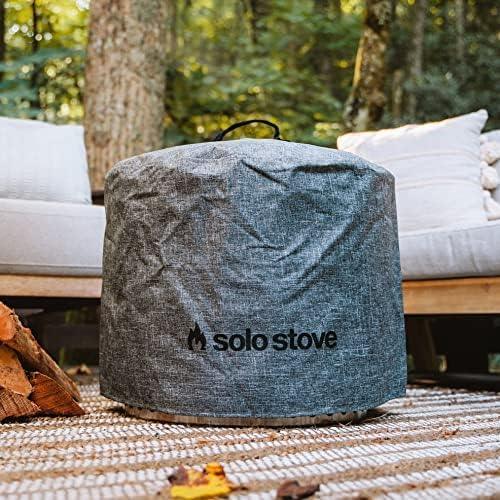 TRAPSKISolo Stove Shelter Protective Fire Pit Cover for Round Fire Pits Waterproof Cover Great Fire Pit Accessories for Camping and Outdoors