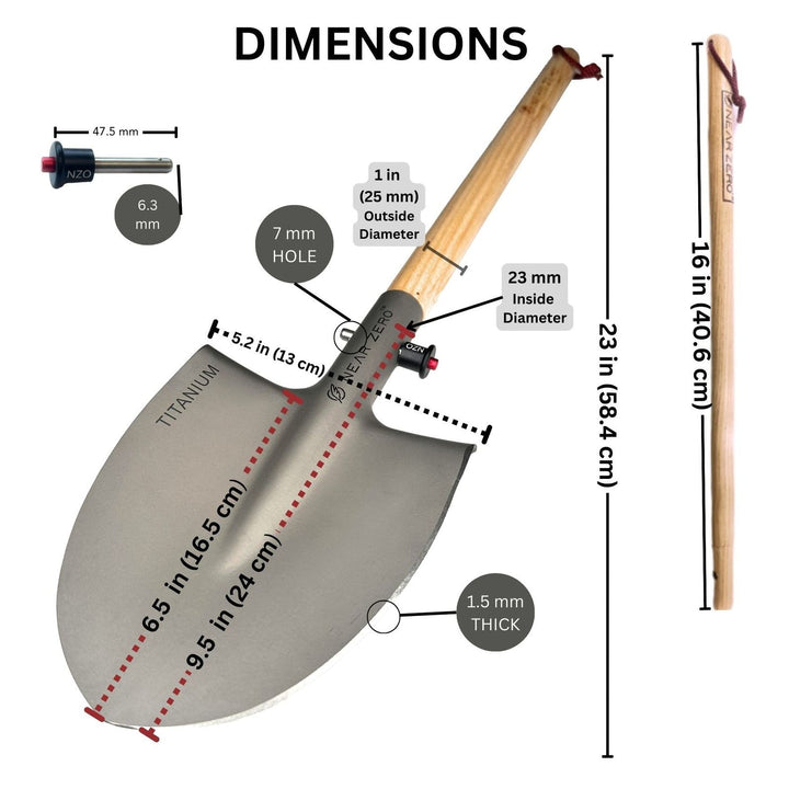 Near Zero Outdoor Gear Titanium Shovel