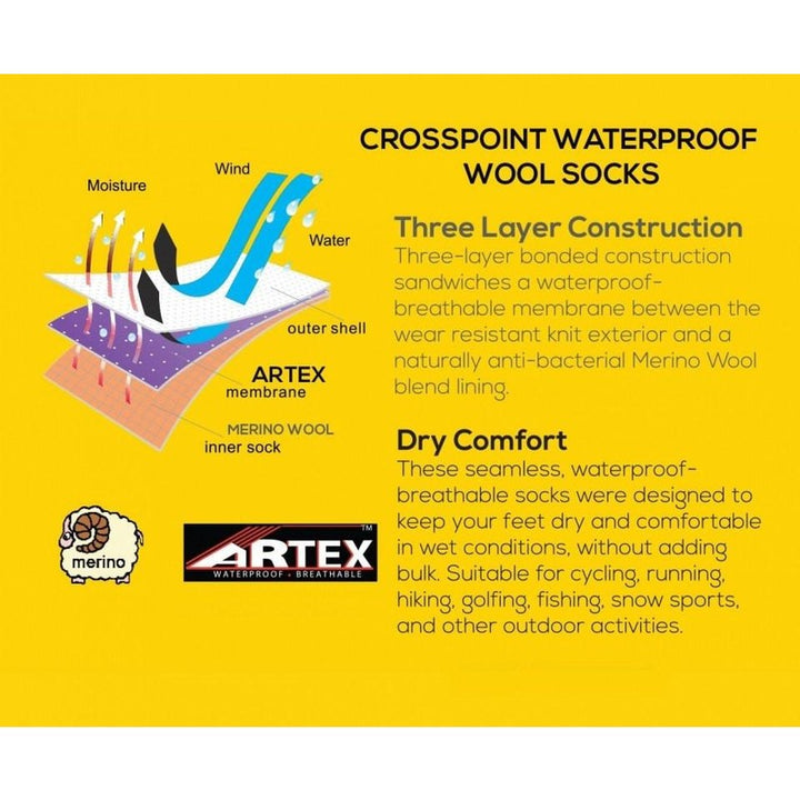 Showers Pass Cross Point Waterproof Socks: Classic Wool