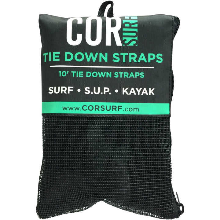 COR Surf Scratch Resistant Silicone Tie Down Straps 10 & 15 ft