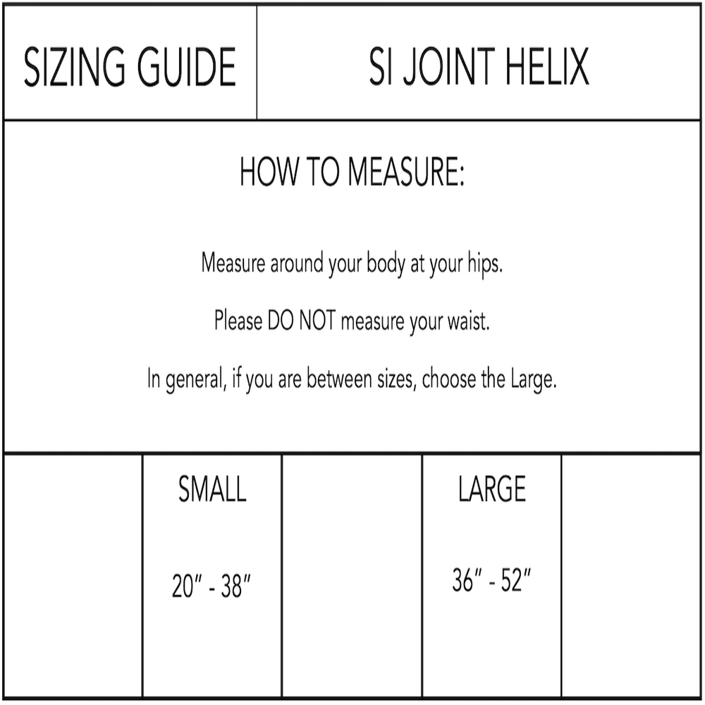 body helix Adjustable SI Sacroiliac Joint Helix