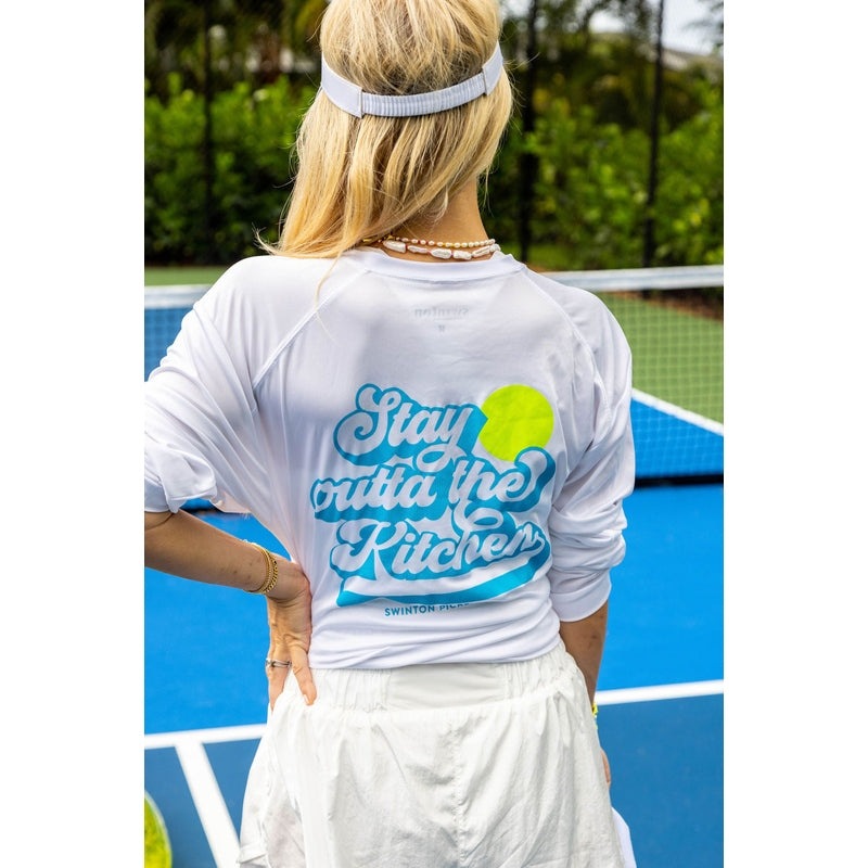 Swinton Pickleball Stay Outta the Kitchen Performance Shirt