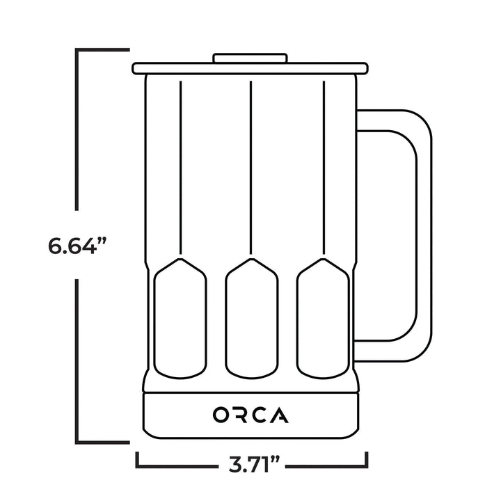 TRAPSKI STEIN™ 28OZ TUMBLER Beer Stein Drink Mug Tumbler with Handle and Lid; Keeps Drinks Ice Cold