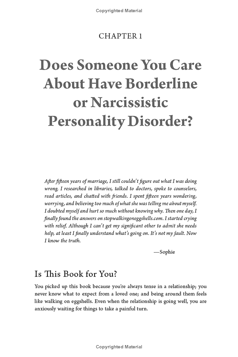 Stop Walking on Eggshells: Taking Your Life Back When Someone You Care About Has Borderline Personality Disorder Spiral Bound