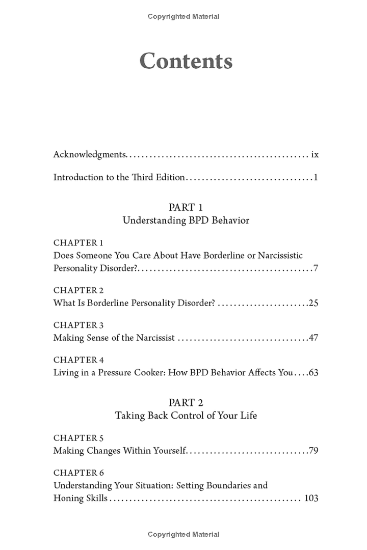 Stop Walking on Eggshells: Taking Your Life Back When Someone You Care About Has Borderline Personality Disorder Spiral Bound