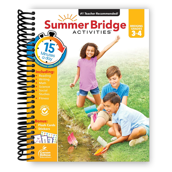 Summer Bridge Activities 3rd to 4th Grade Workbook