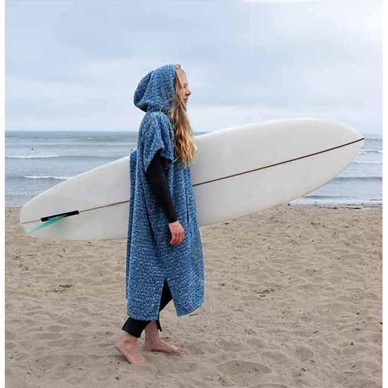 West Path Surf Changing Poncho - Indigo Blue