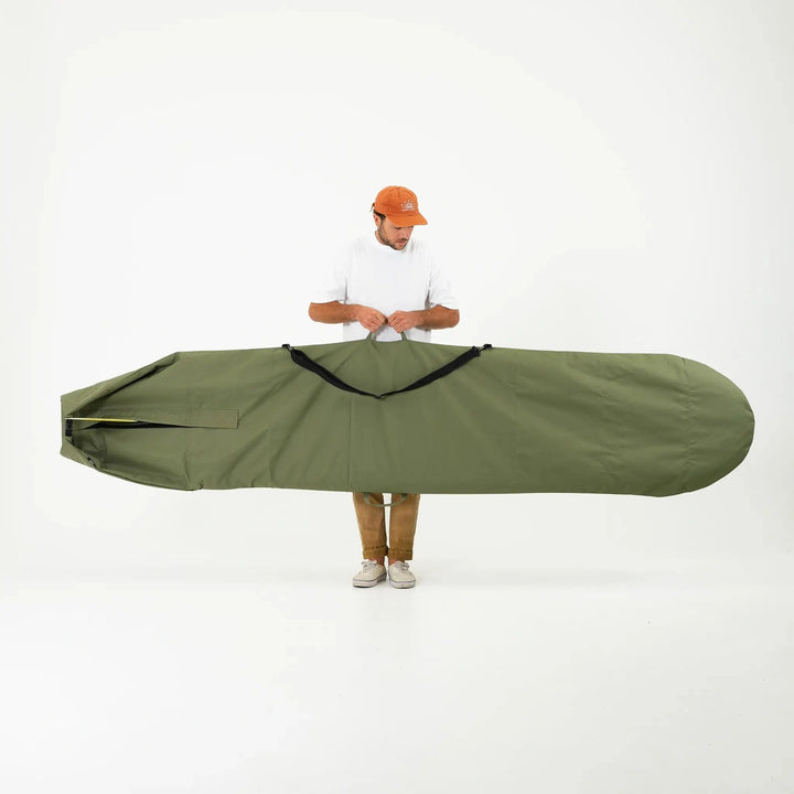 Olive Drab Canvas Surfboard Bag