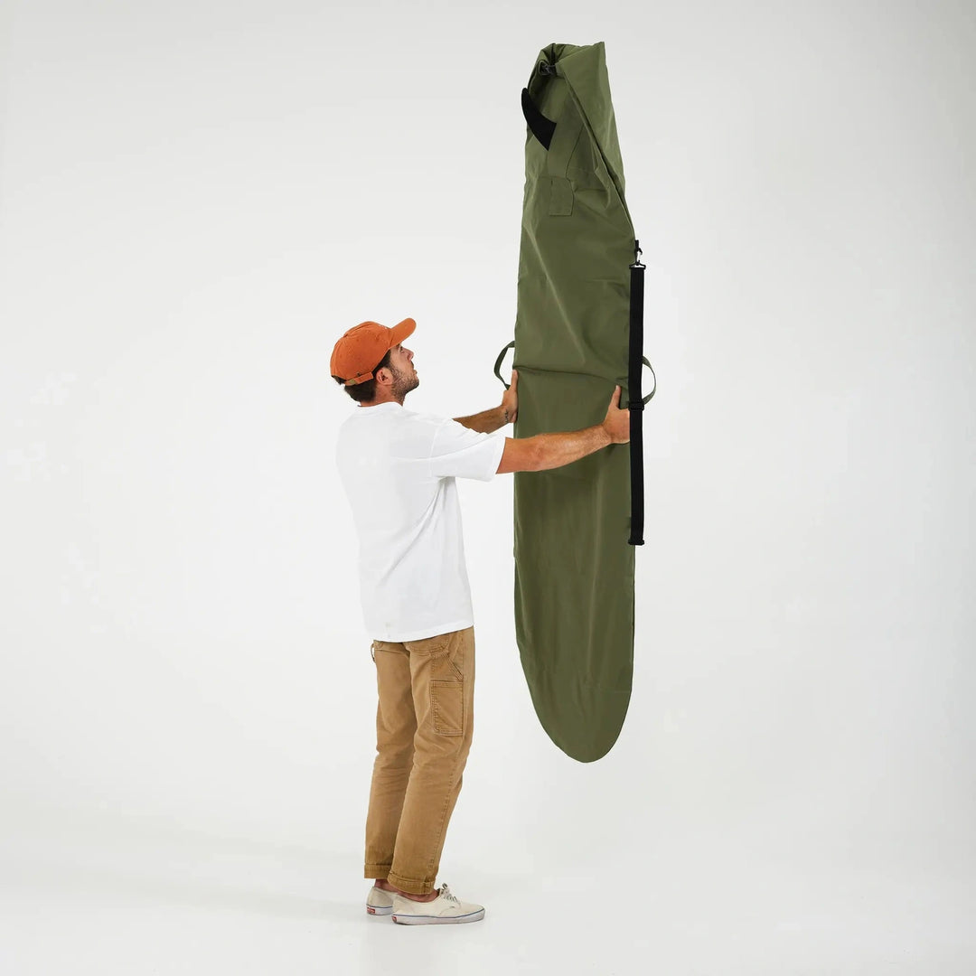 Olive Drab Canvas Surfboard Bag