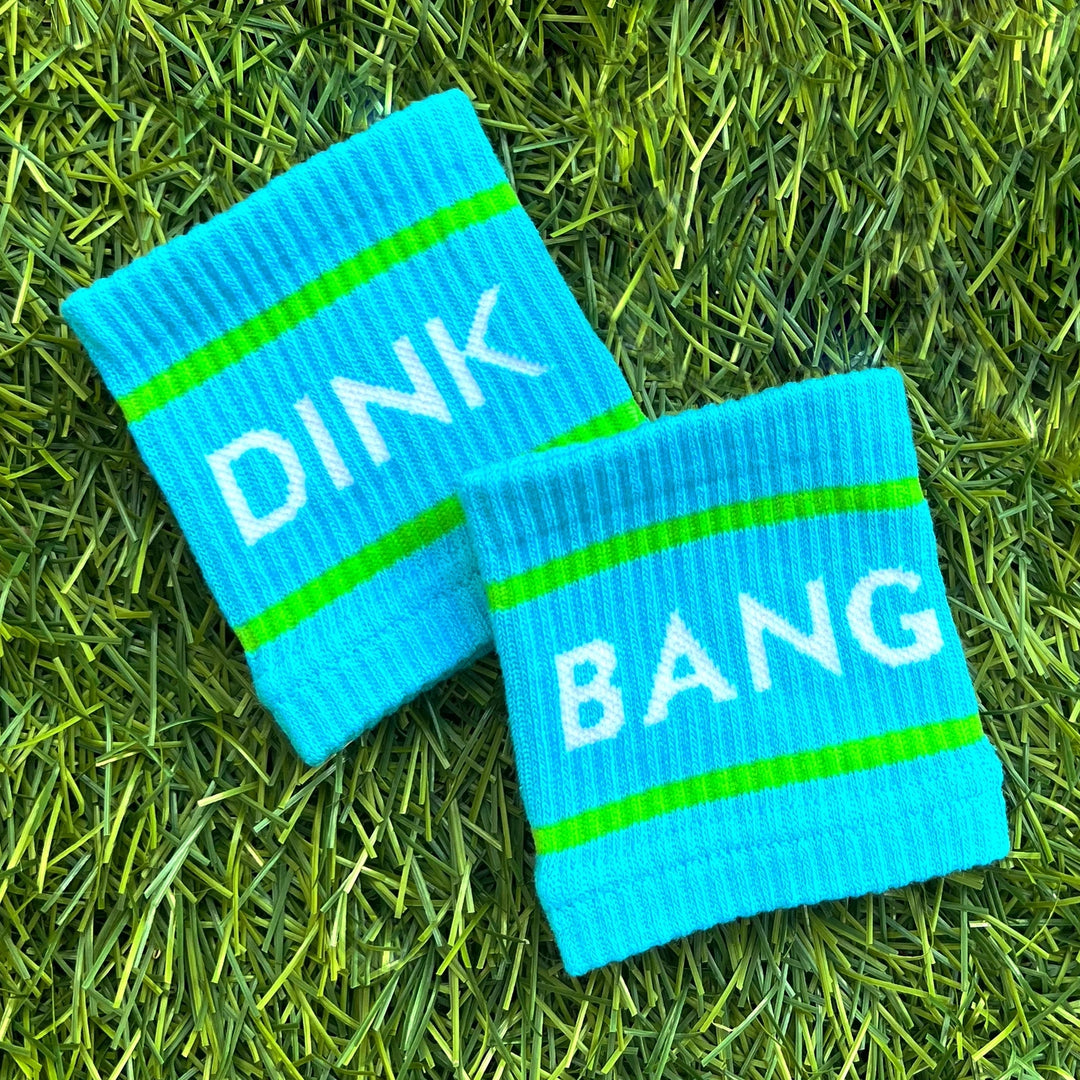 Swinton Pickleball Blue Dink & Bang Pickleball Wristbands