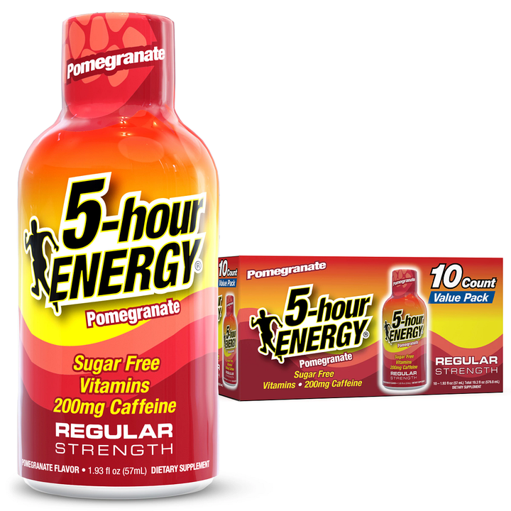 5-hour Energy Pomegranate Flavor Regular Strength 5-hour ENERGY Shots