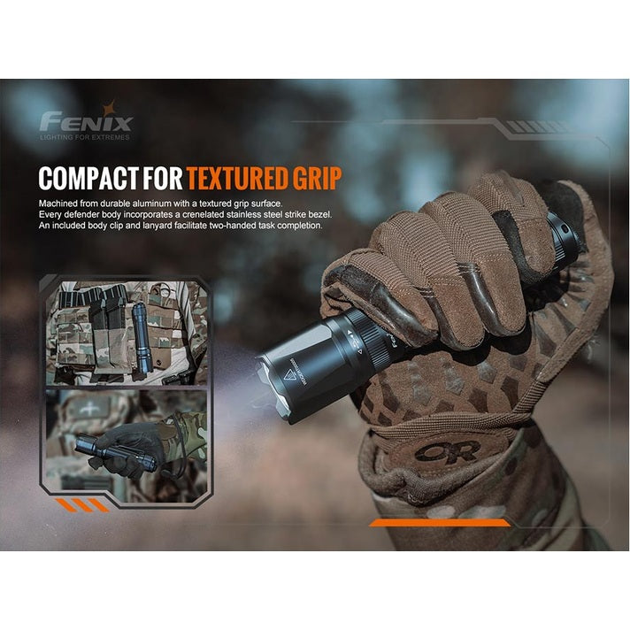 Fenix TK20R V2.0 Rechargeable Flashlight with FREE T5 Tactical Pen optional