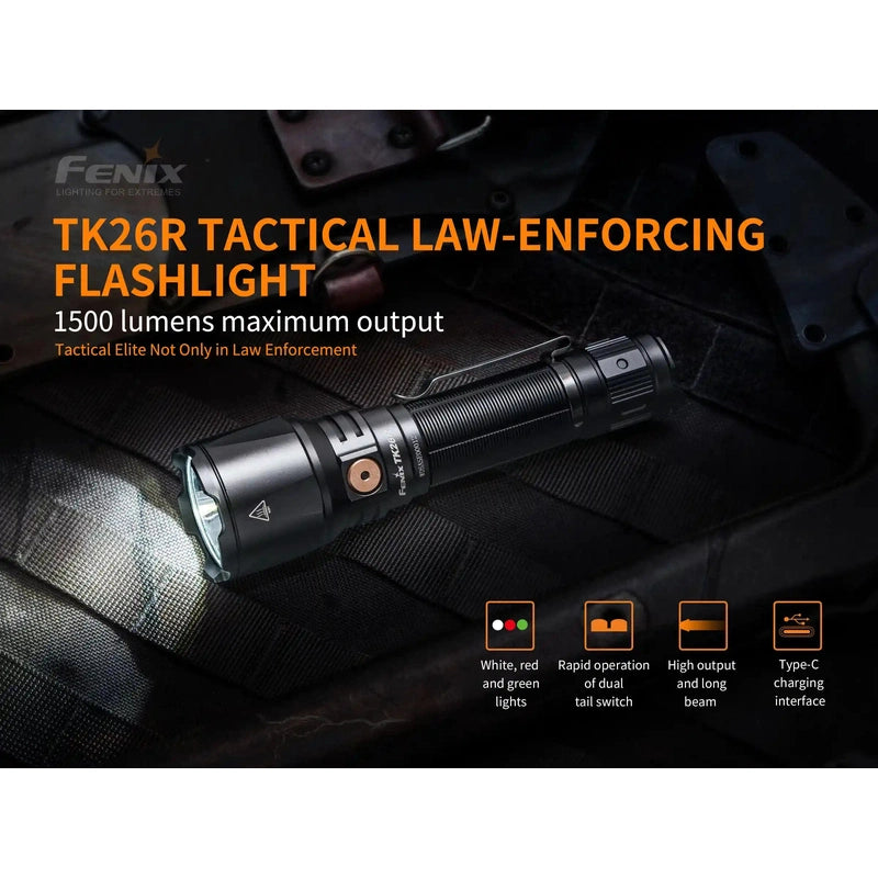 Fenix TK26R Tactical LED Flashlight - 1500 Lumens
