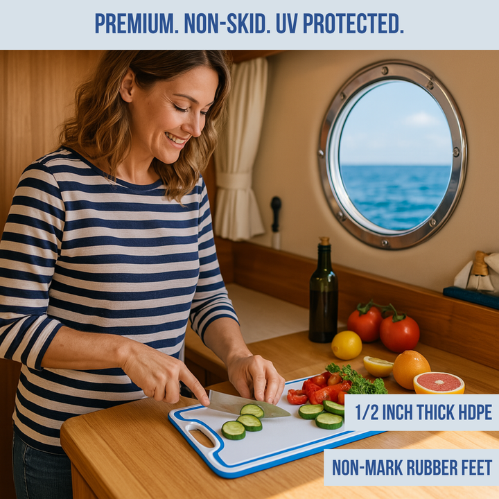 TRAPSKI Premium Boat Specific Cutting Board | Made in the USA