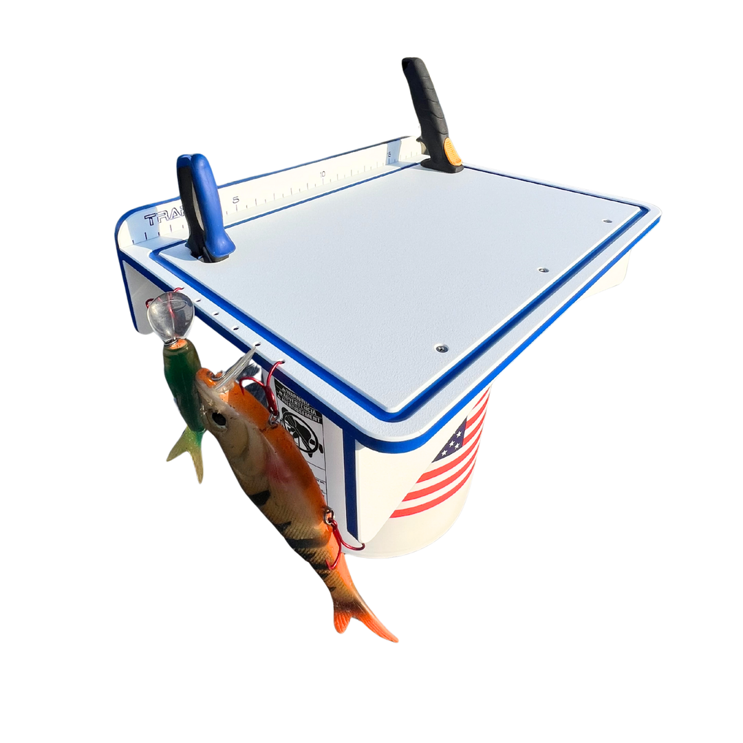 TRAPSKI Premium Single Bucket Raised 18" Fillet Table and Cutting Board | Made in the USA