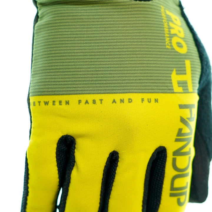 Handup Pro Performance Glove - Olive/ Hi Viz Yellow