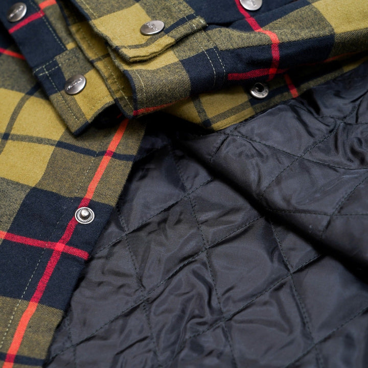 Handup Quilted Shacket - Olive Flannel