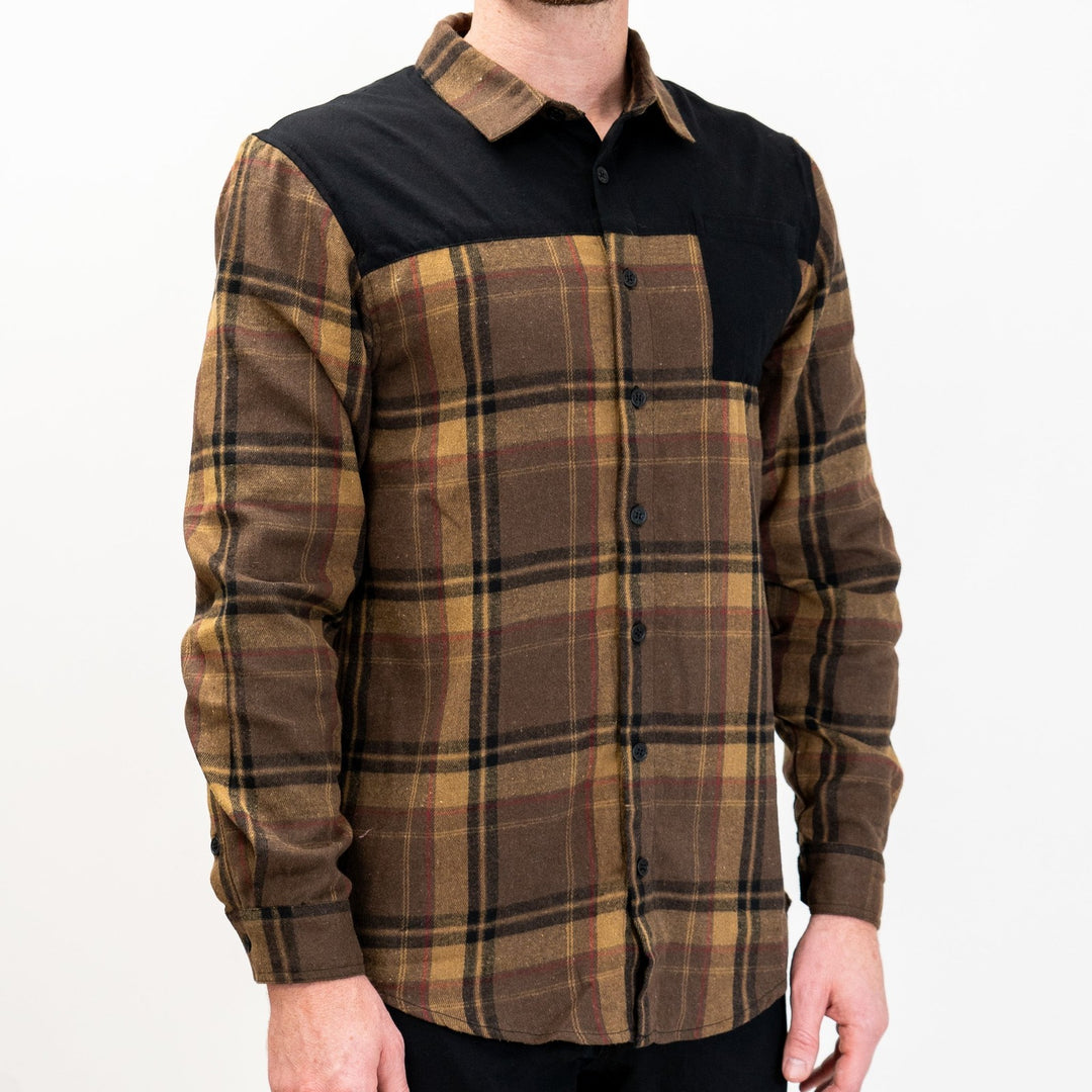 Handup FlexTop Flannel - Brown/Tan