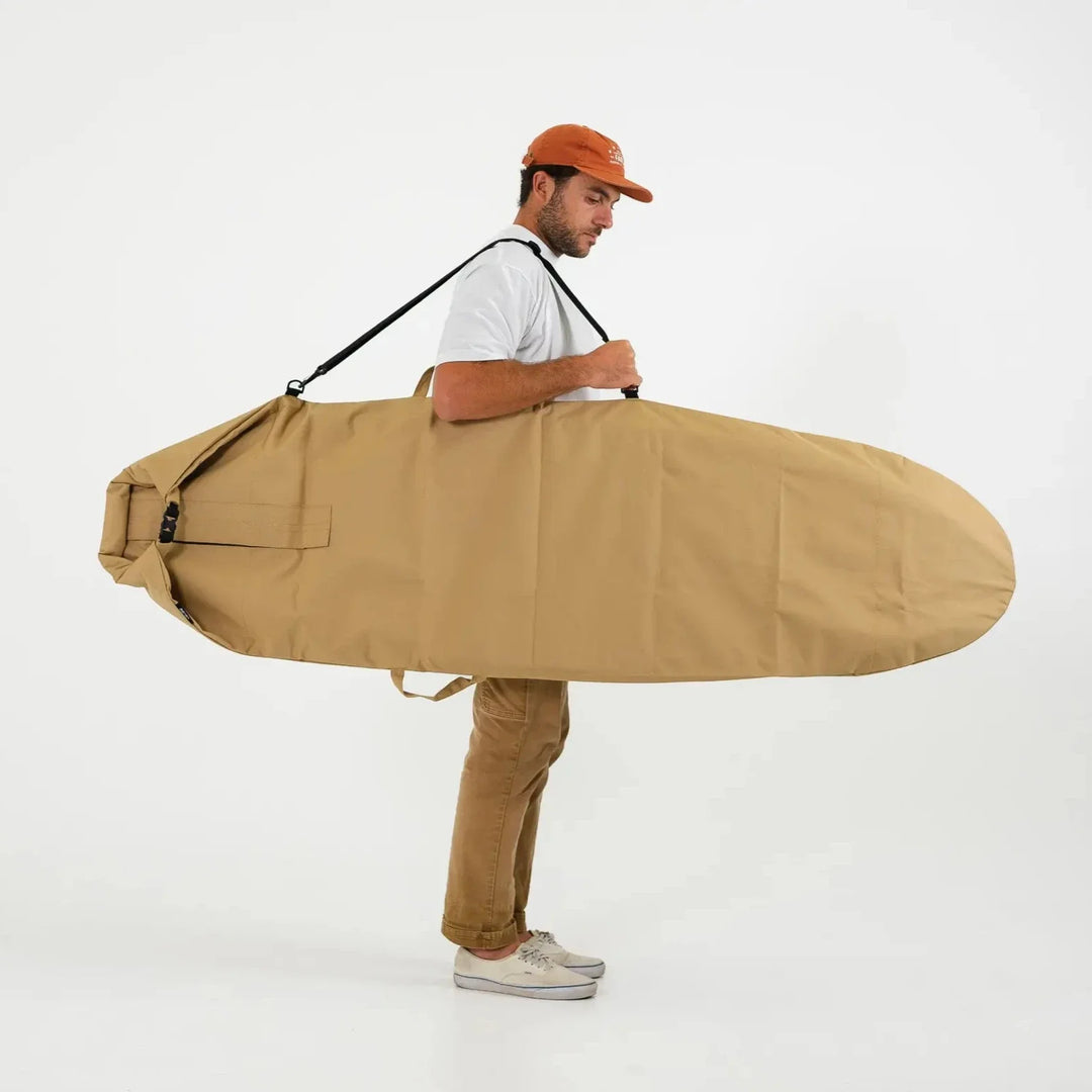 Harbor Tan Canvas Surfboard Bag