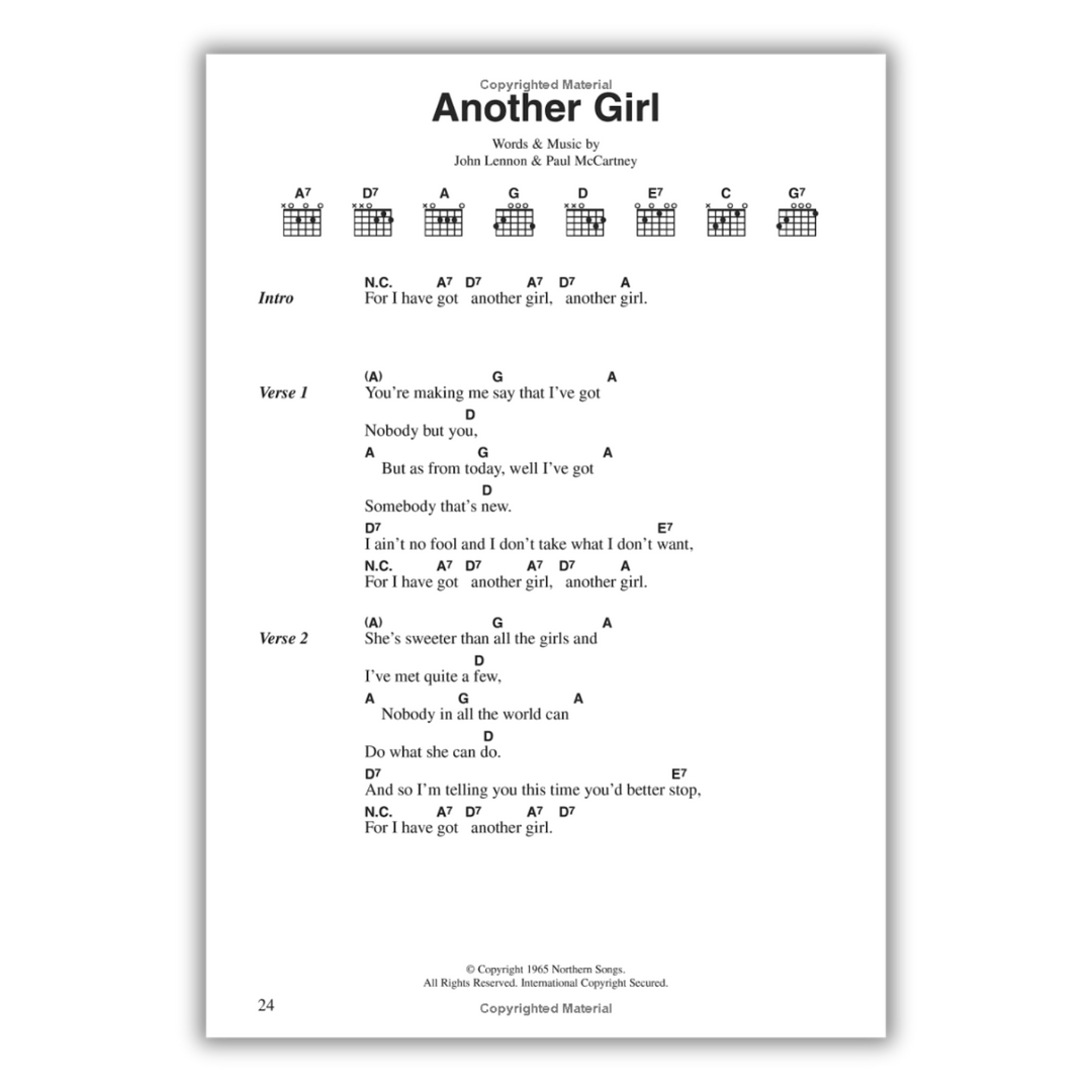 The Beatles Complete Chord Songbook Spiral Bound