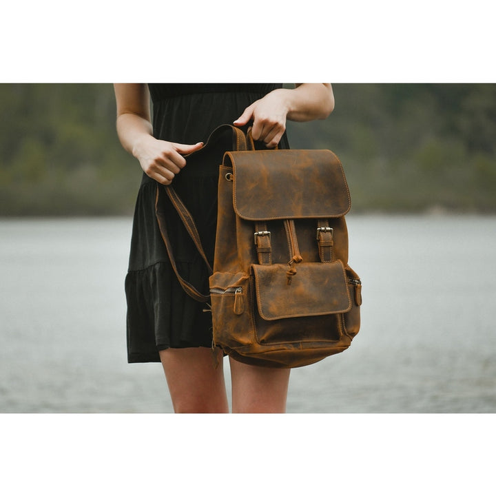 The Hagen Backpack | Vintage Leather Backpack