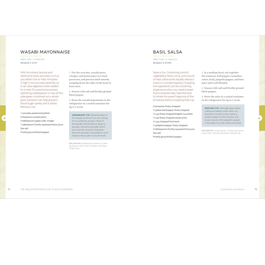 The Insulin Resistance Diet Plan & Cookbook: Lose Weight, Manage PCOS, and Prevent Prediabetes Spiral Bound