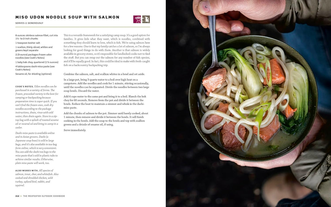 The MeatEater Outdoor Cookbook: Wild Game Recipes for the Grill, Smoker, Campstove, and Campfire Spiral Bound