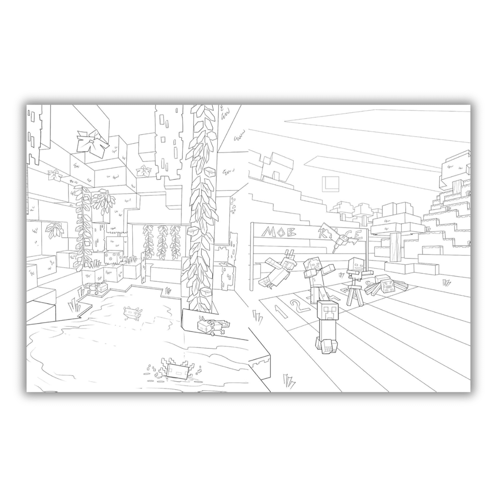 The Official Minecraft Coloring Adventures Book: Create, Explore, Color!: For Young Artists and Kids 5-10 Gaming Spiral Bound