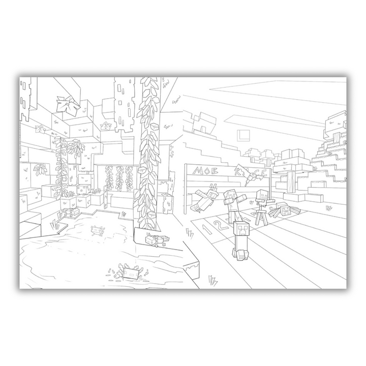 The Official Minecraft Coloring Adventures Book: Create, Explore, Color!: For Young Artists and Kids 5-10 Gaming Spiral Bound