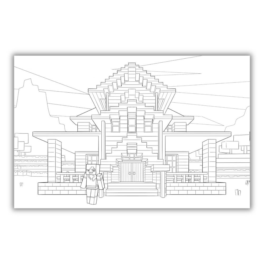 The Official Minecraft Coloring Adventures Book: Create, Explore, Color!: For Young Artists and Kids 5-10 Gaming Spiral Bound