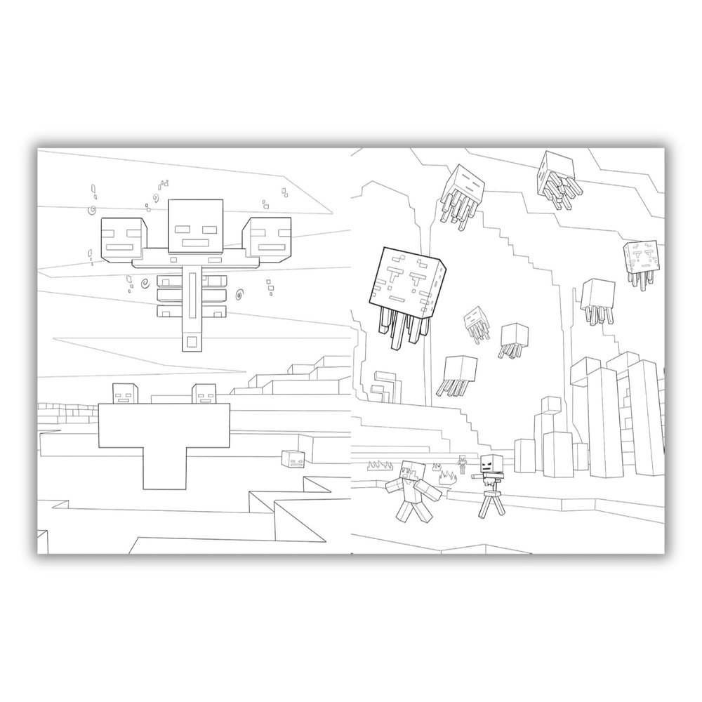 The Official Minecraft Coloring Adventures Book: Create, Explore, Color!: For Young Artists and Kids 5-10 Gaming Spiral Bound
