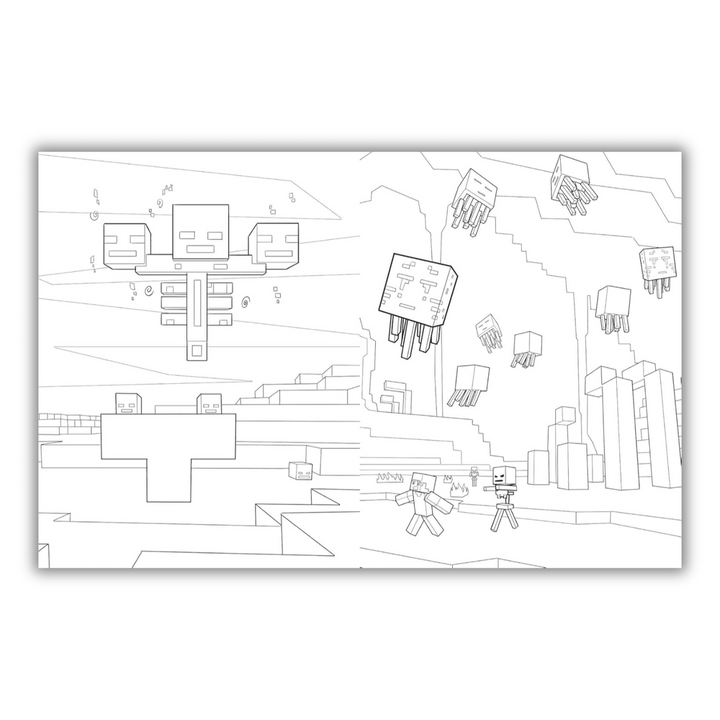 The Official Minecraft Coloring Adventures Book: Create, Explore, Color!: For Young Artists and Kids 5-10 Gaming Spiral Bound