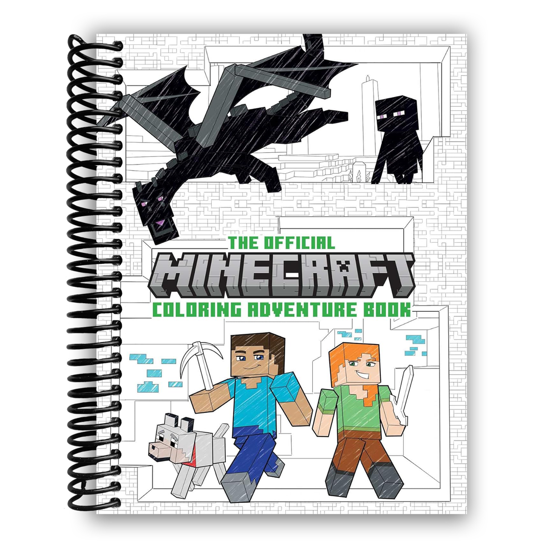 The Official Minecraft Coloring Adventures Book: Create, Explore, Color!: For Young Artists and Kids 5-10 Gaming Spiral Bound