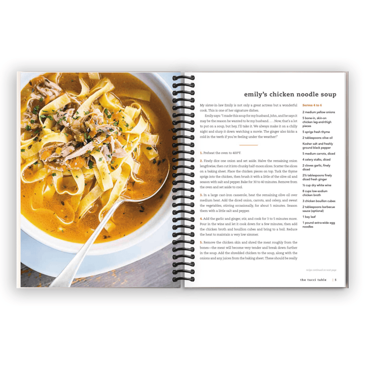 The Tucci Table: Cooking With Family and Friends Spiral Bound