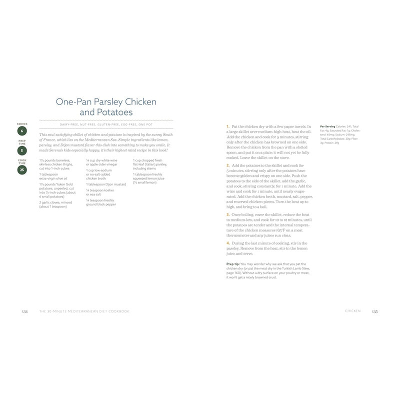 The 30-Minute Mediterranean Diet Cookbook Spiral Bound