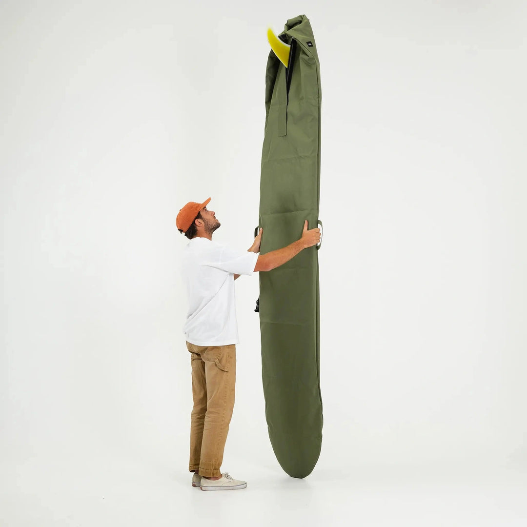 Olive Drab Canvas Surfboard Bag