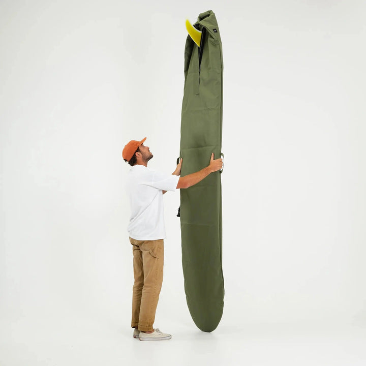 Olive Drab Canvas Surfboard Bag