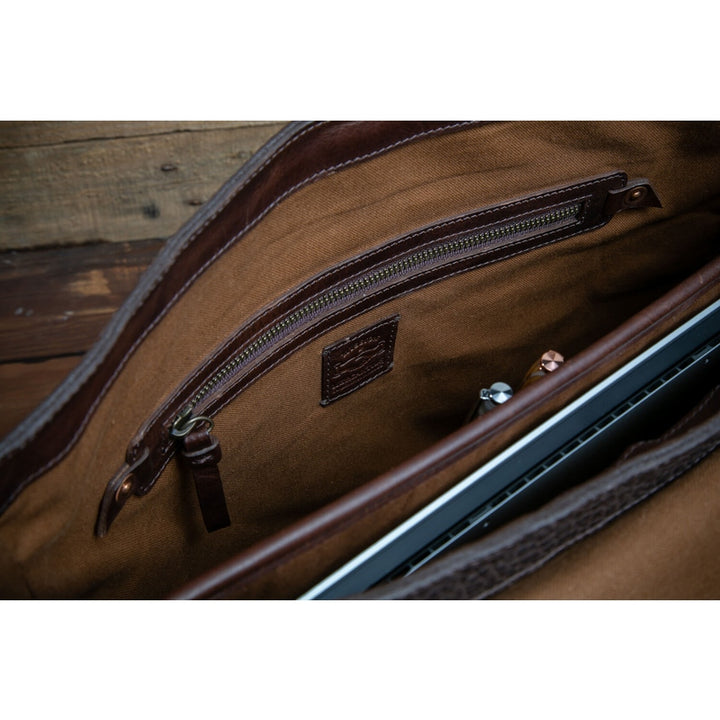 Theodore Leather Messenger Bag